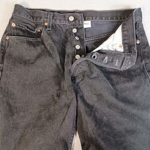 Levi’s 501 Men 33x30 501XX Black Button Fly Y2K Vintage 2004 Straight Leg Jeans